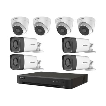 Комплекти відеоспостереження - Комплект TurboHD відеоспостереження Hikvision KIT-DS481