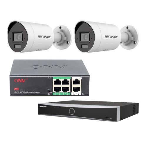 Комплекти відеоспостереження - Комплект IP відеоспостереження Hikvision KIT-DS140