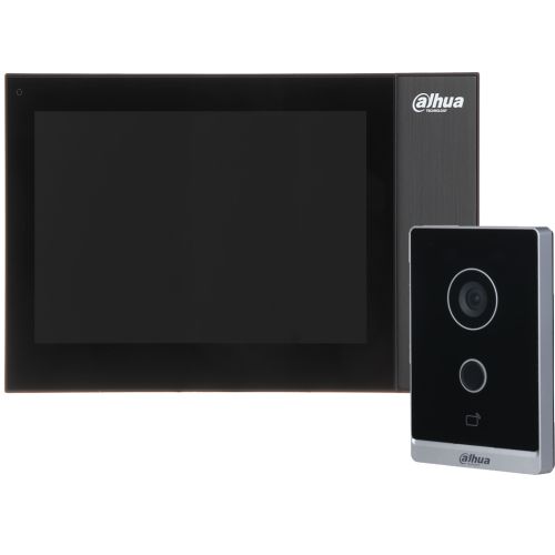 Комплекты домофона с записью аудио, видео - Комплект домофона Dahua DHI-VTH2421FB-P + вызывная панель DHI-VTO2211G-WP-S2
