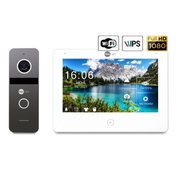 Комплект видеодомофона Neolight NeoKIT HD PRO WF (графит/серебро)