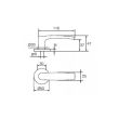 Дверна ручка ABLOY 4/004 FORUM білі