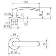 Дверная ручка ABLOY 6/002 POLAR латунь полированная