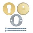 Защитная дверная броненакладка ABLOY CH101 16,5 мм. латунь полированная.