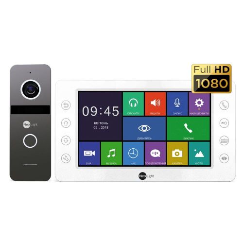Комплекты домофона без записи аудио, видео - Комплект видеодомофона NeoLight KAPPA+ HD / Solo FHD Graphite