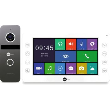 Комплекты домофона с записью аудио, видео - Комплект видеодомофона NeoLight OMEGA+ HD / Solo FHD Graphite