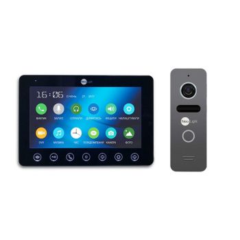 Комплект видеодомофона NeoLight OMEGA+ Black/SOLO Graphite