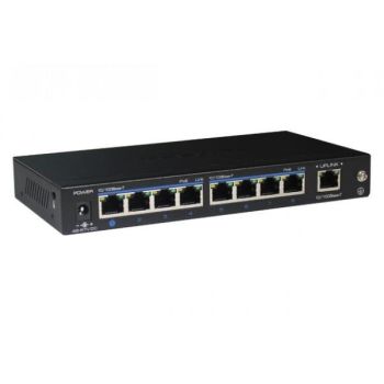 Комутатори на 6 портів Downlink з PoE - Некерований POE комутатор Utepo UTP1-SW0801-SP120