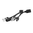 Инжектор пассивный (пара) POE 802.3at (30Вт), OEM Q50, черный