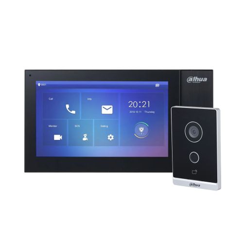 Комплекты домофона - Комплект Dahua Standart DHI-VTO2211G-WP + DHI-VTH2421FB-P