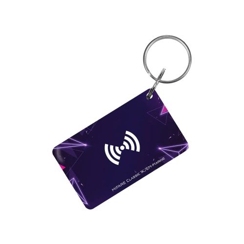 Радиоконтроллеры и брелки - Ключ 30x50 мм фиолетовый Trinix Proxymity-key EM+MF epoxy