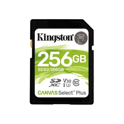 Карты памяти Kingston - Карта памяти SDXC Kingston Canvas Select Plus 256Гб 100R C10 UHS-I