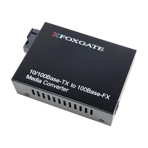 Медіаконвертери - Оптоволоконний медіаконвертер FoxGate EC-B-0,1-1SM-1310nm-20-LFP