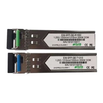 Модуль SFP (комплект 2шт) Ewind EW-SFP-GE-T1310 / EW-SFP-GE-R1550, Single-mode single Fiber