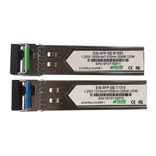 Аксессуары для СКУД - Модуль SFP (комплект 2шт) Ewind EW-SFP-GE-T1310 / EW-SFP-GE-R1550, Single-mode single Fiber