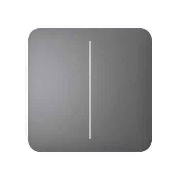 Кнопка двуклавишного выключателя Ajax SoloButton (2-gang) grey