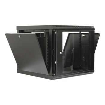 Шкаф 19" 9U, 600x600x507мм акриловое стекло, черный