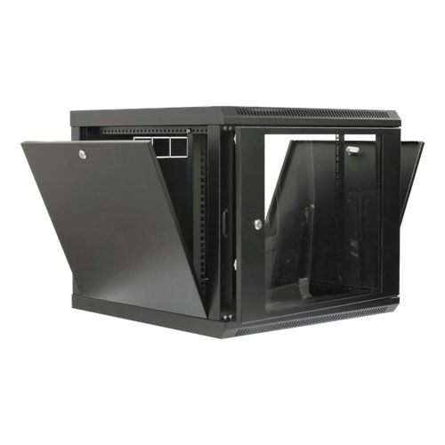 Шкафы - Шкаф 19" 9U, 600x600x507мм акриловое стекло, черный