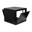 Шкаф 19" 9U, 600x600x507мм акриловое стекло, черный