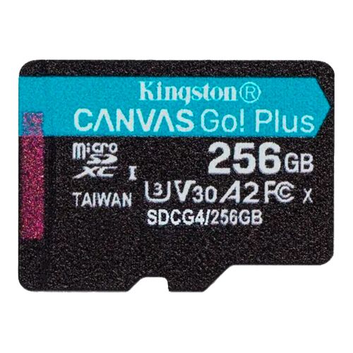 Карты памяти Kingston - Карта памяти Kingston microSDXC 256GB Canvas Go Plus Gen4 200R