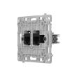 Механізм інтернет розетки Ajax OutletCore (LAN) vertical black