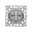Механізм інтернет розетки Ajax OutletCore (LAN) vertical black