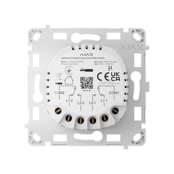 Реле для прохідного вимикача Ajax LightCore (2-gang/2-way)