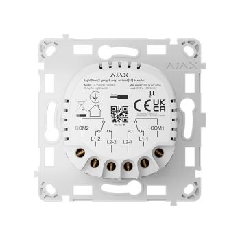 Реле для проходного выключателя Ajax LightCore (2-gang/2-way) vertical