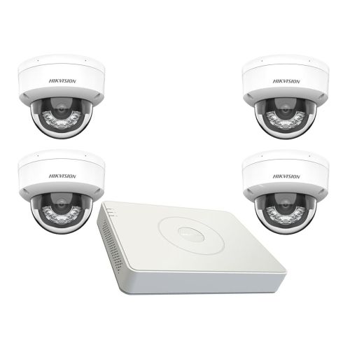 Комплекты видеонаблюдения на 4 камеры - Комплект IP видеонаблюдения Hikvision KIT-DS112