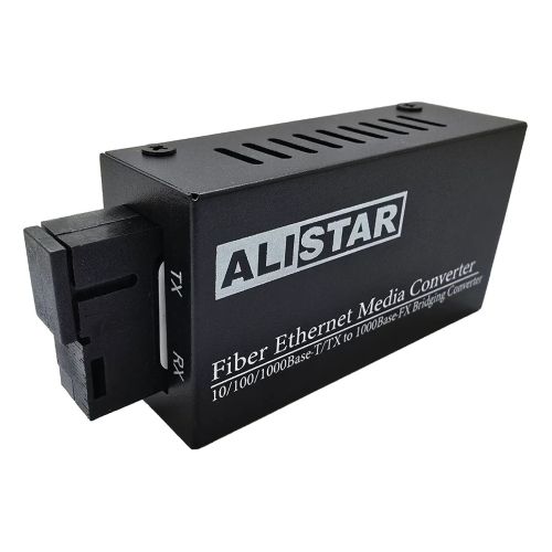 Медіаконвертери - Медіаконвертор Alistar mini 10/100/1000BASE-T 1000BASE-LX 1SM WDM SC 20KM TX1550/RX1310nm