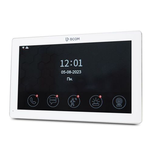 Видеодомофоны с диагональю 10 дюймов - Видеодомофон BCOM BD-1070FHD/T White