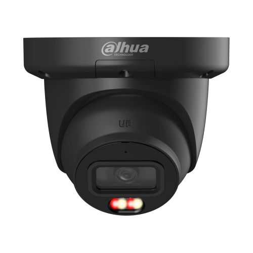 IP камери відеоспостереження Dahua: купольні - 6МП IP камера Dahua DH-IPC-HDW3649QM-S-IL (2.8 мм) чорна з мікрофоном