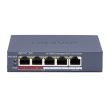 4-портовый неуправляемый PoE коммутатор Hikvision DS-3E0105P-E/M(C) POE