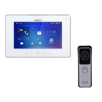 Комплект домофона Dahua DHI-VTH5221DW-S2 + вызывная панель DHI-VTO2311R-WP