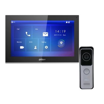 Комплект домофона Dahua DHI-VTH5441G + вызывная панель DHI-VTO2311R-WP