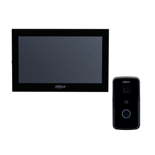 Комплекти домофонів Dahua - Комплект домофона Dahua DHI-VTH5341G-W + виклична панель DHI-VTO2111D-P-S3