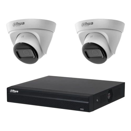 Комплекты видеонаблюдения с PoE питанием - Комплект IP видеонаблюдения Dahua KIT-DH102
