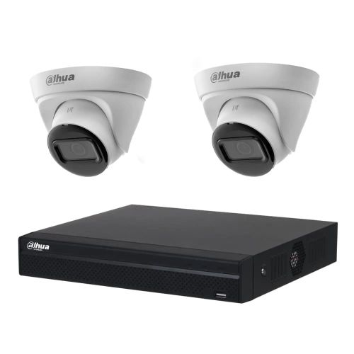 Комплекты видеонаблюдения с PoE питанием - Комплект IP видеонаблюдения Dahua KIT-DH124