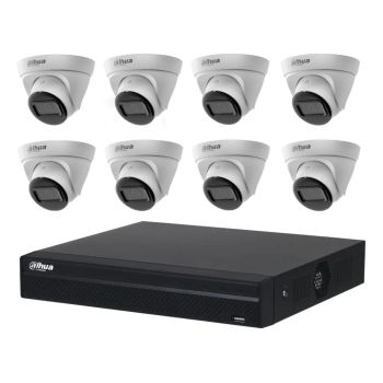 Комплекты видеонаблюдения Dahua на 8 камер - Комплект IP видеонаблюдения Dahua KIT-DH199