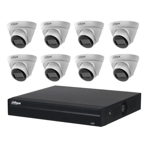 Комплекты видеонаблюдения Dahua на 8 камер - Комплект IP видеонаблюдения Dahua KIT-DH199