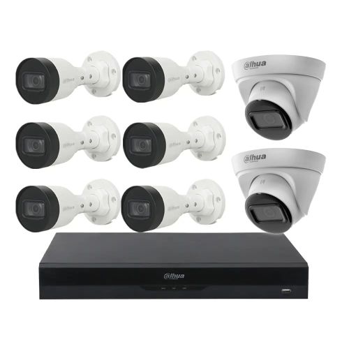 Комплекты видеонаблюдения с PoE питанием - Комплект IP видеонаблюдения Dahua KIT-DH209