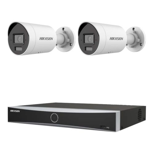 Комплекты видеонаблюдения с PoE питанием - Комплект IP видеонаблюдения Hikvision KIT-DS140