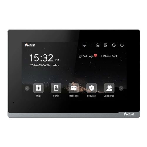 Видеодомофоны с записью аудиосообщений - IP видеодомофон Dnake E216