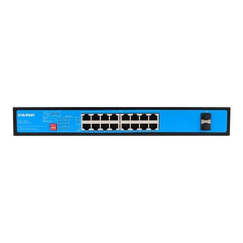 Гигабитные коммутаторы на 16 портов - 16-портовый неуправляемый PoE коммутатор Ewind EW-S1918CG-AP