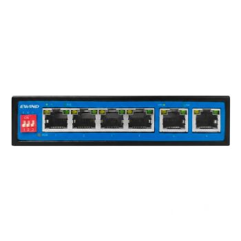 4-портовый неуправляемый PoE коммутатор Ewind EW-S1906CF-DP