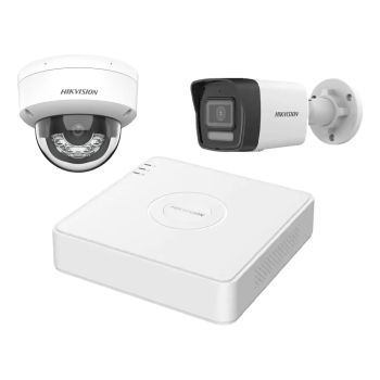 Комплекты наружного видеонаблюдения на 2 камеры - Комплект IP видеонаблюдения Hikvision KIT-DS133