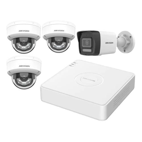 Комплекты видеонаблюдения с PoE питанием - Комплект IP видеонаблюдения Hikvision KIT-DS138
