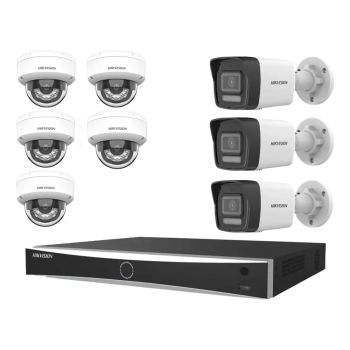 Комплекты ip видеонаблюдения на 8 камер - Комплект IP видеонаблюдения Hikvision KIT-DS207
