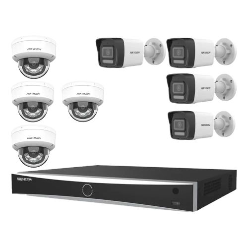 Комплекты видеонаблюдения Hikvision на 8 камер - Комплект IP видеонаблюдения Hikvision KIT-DS209
