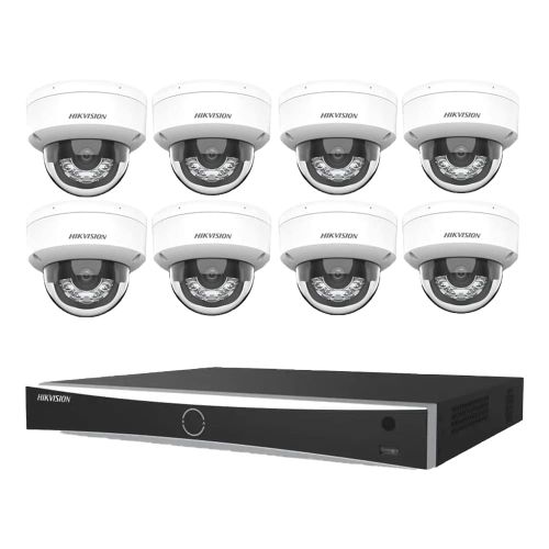 Комплекты видеонаблюдения Hikvision на 8 камер - Комплект IP видеонаблюдения Hikvision KIT-DS211