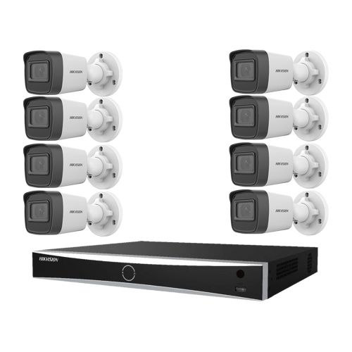 Комплекты видеонаблюдения на 8 камер - Комплект IP видеонаблюдения Hikvision KIT-DS199